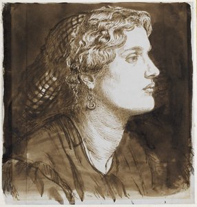 Portret van Fanny Cornforth door Dante Gabriel Charles Rossetti
